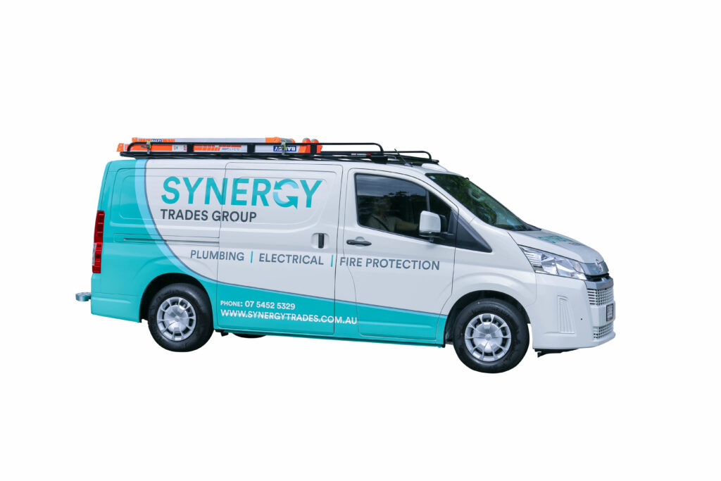 fire safety sunshine coast - Synergy Trades Group van