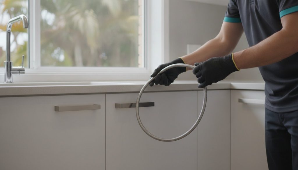 Regular routine inspection of flexible braided hoses