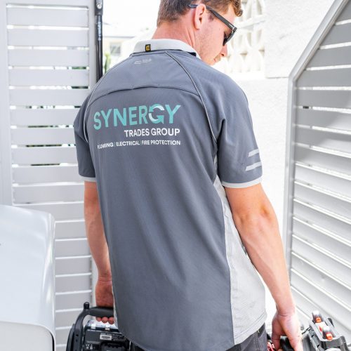 Synergy Trades Group - Plumbers in Action - Flexing our dedicated and responsible sunshine coast plumber